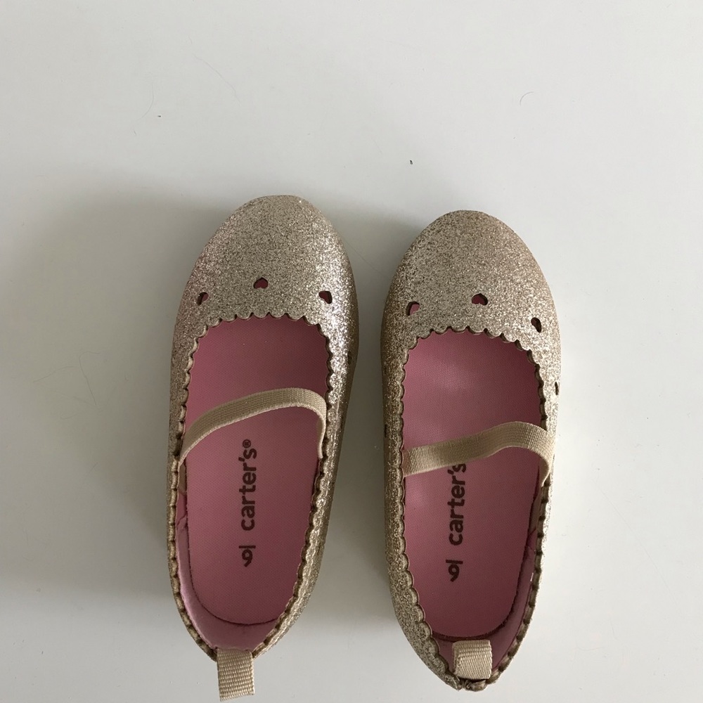 Gold toddler shoes